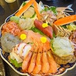 魚河岸割烹さかなや千本一 - 特撰大皿刺身盛り