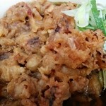 一由そば - 蕎麦小盛のジャンボいかゲソダブル