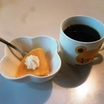 野麦 - サービスのコーヒーとデザート