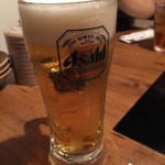 しゃぶしゃぶ 温野菜 - お疲れビール。