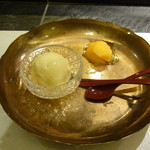 藤多 - デザート　燻製のアイス