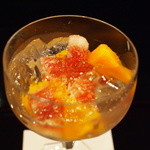 懐石 八泉 - 太陽のマンゴーとイチジク、白ワインジュレ