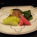 懐石 八泉 - 香の物も美味しい