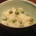麻布 幸村 - うすい豆の炊込みご飯　(2015/05)