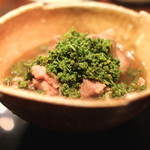 麻布 幸村 - 花山椒と牛肉のシャブシャブ　(2015/05)