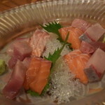 炭と地酒とたしなみワイン Kai本店 醸す - 季節感抜群の皿に盛られると、一層美味しく感じる。