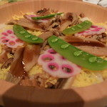 炭と地酒とたしなみワイン Kai本店 醸す - 穴子を使用したバラ寿司。これは最後の〆にふさわしいご飯。