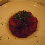 ラ・リューン - 前菜　雲丹、トマトソルベのコンソメジュレがけ、ライム風味