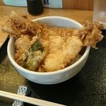 天丼　根津 - 穴子イカ天丼1000円(2015/06)