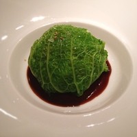 レストランひらまつ 広尾 - フォアグラとトリュフのキャベツ包