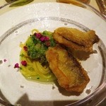 トムクリオーザ - 鮎と胡瓜の冷製タリオリーニ