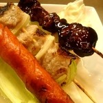 和っ家 - (2015年5月再訪問)和っ家 その他串写真。ウインナーがプリっとしてて相変わらず旨いですね。  fromグリーンロール