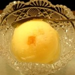 和っ家 - (2015年5月再訪問)和っ家 〆のゆずシャーベット  fromグリーンロール