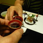 まずは食前酒で乾杯！！