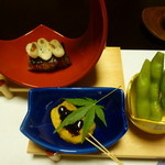 坐忘庵 - 焼き物は大和豚のポテト焼きと麩田楽