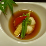 坐忘庵 - 胡麻豆腐茶巾巻