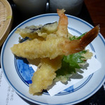 ここ一軒で山口県 アンド吉祥 - 天ざるそば（温）（第三回訪問）