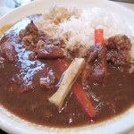 CHILINN - お気に入りの、但馬鶏チキンカレー。
                      ごはんは玄米と白米をハーフでお願いしました。
                      ほろほろにやわらかい鶏肉が美味しいです。