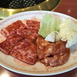 焼肉 桃苑 - 和牛ロースセット1400円