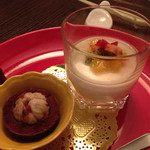 中国菜家 季璃香 - マンゴスチン、杏仁豆腐