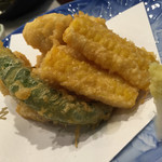 五金 - ハモともろこし天