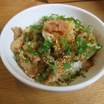 カクルル - ランチC:豚の梅しそ丼、サラダ、アイスコーヒー2