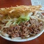 せんしゅう - 肉天うどん大盛り(720円) 2015.06