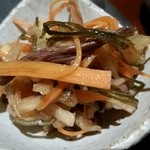 手打ち蕎麦切り　海望 - まだか漬け。