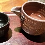 手打ち蕎麦切り　海望 - 石鎚 純米吟醸酒(愛媛)。