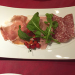 2Leoni - 生ハムとモルタデッラとサラミの盛り合せ 2015.06