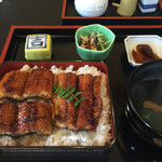 Kichiya - 鰻ざくと肝と肝吸いと鰻丼のセット