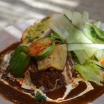 cafe nei - 焦し醤油の野菜カレー♪