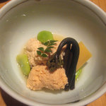 蕎麦 案山子 - 鯛の子含め煮