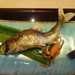 Ishibune Dainingu - あゆの塩焼き、沢蟹