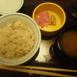 Ishibune Dainingu - ミョウガ御飯、シジミ味噌汁