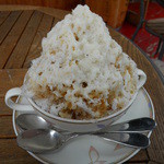 コーヒーロースト ビバーチェ  - 特製珈琲シロップかき氷(練乳がけ)