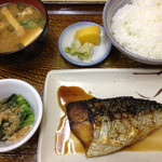 末広食堂 - 焼き鯖定食