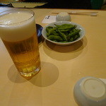 さ々木 - まずはビアーで乾杯！