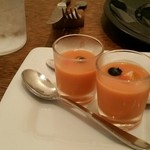 ルナ パルパドス - ●地トマトのサルモレホ　篠山朝摘み苺とブルーベリー