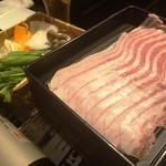 Shabu Baru Tamari - しゃぶしゃぶのお肉と野菜盛り