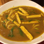 三佳屋 - カレーうどん 薄揚げもイイ 大です 中激