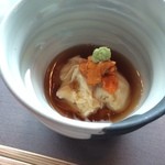 日本料理 「風花」 - 湯葉とウニ