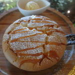 サルビア - キャラメルバニラアイス　焼きパンケーキ