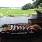 セント シュバイン - 2015年6月：Grillセット(\1900)…メインのグリルソーセージ♪