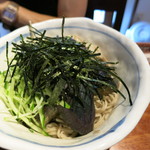 手打ちそば むら季  - 揚げ茄子の煮びたしぶっかけ蕎麦