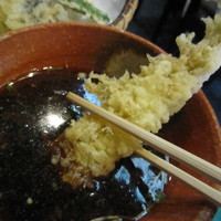 日本橋 やぶ久 - 天ぷらも蕎麦つゆで食べさせる