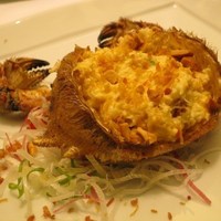 赤坂璃宮 銀座店 - 栗蟹炒鮮奶（トゲ栗蟹のフレッシュミルク炒め）