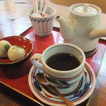 Koke Mushiro - 【ホットコーヒー/苔まんじゅう付(500円)】