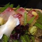 比良山荘 - 鯉の洗い