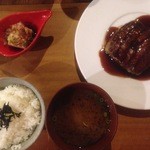 家庭料理 扇屋 - 松坂牛ハンバーグ定食